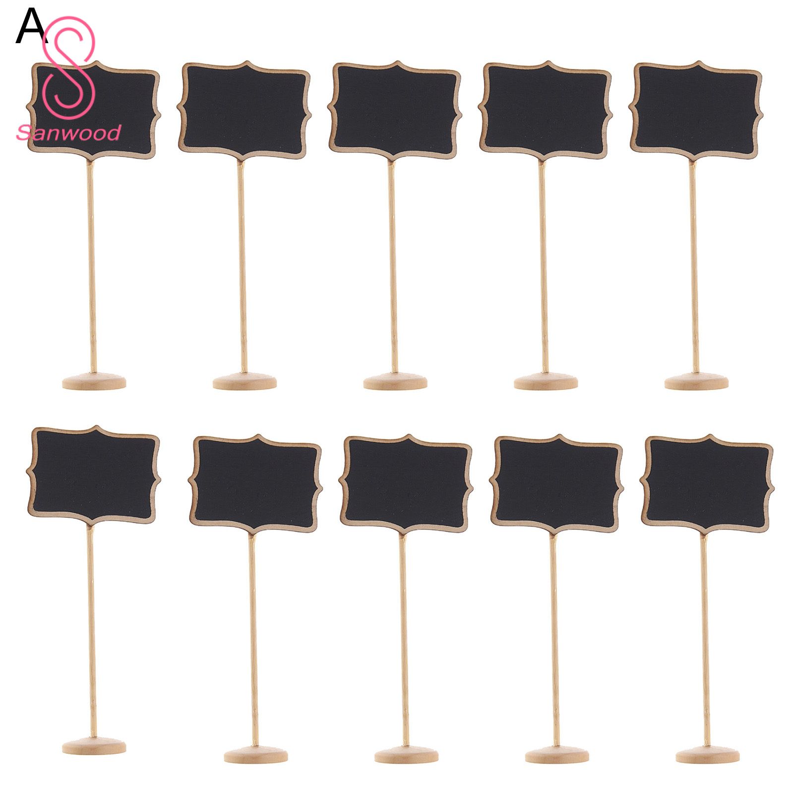 Message Notice Boards Stable Base Small Wooden Blackboard Write Information Board