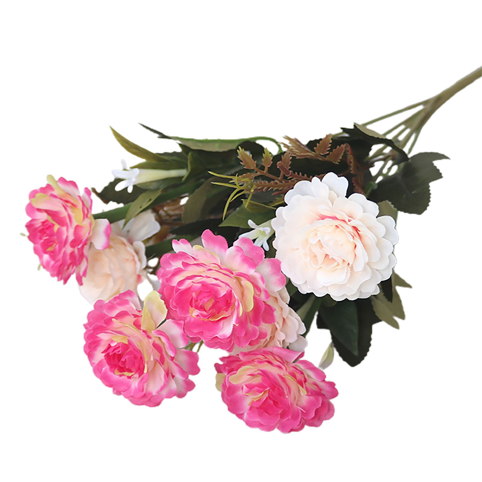 Fake Flower Flexible Elegant Vivid Artificial Peony Flower