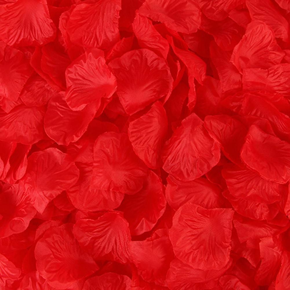100pcs Romantic Simulation Rose Petals Flowers For Party Decoration Wedding Marriage Room Supplies