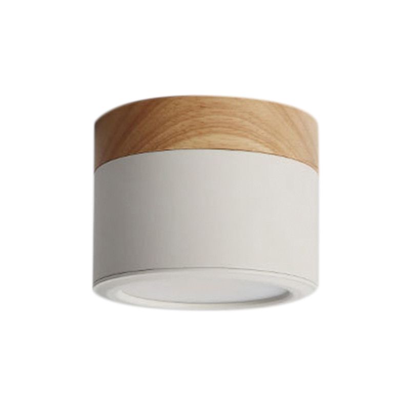 Led Ceiling Spotlight 5W Wooden White Light Downlight Life Light Nordic Kitchen Hallway Bathroom Lamp White (Concentrated)