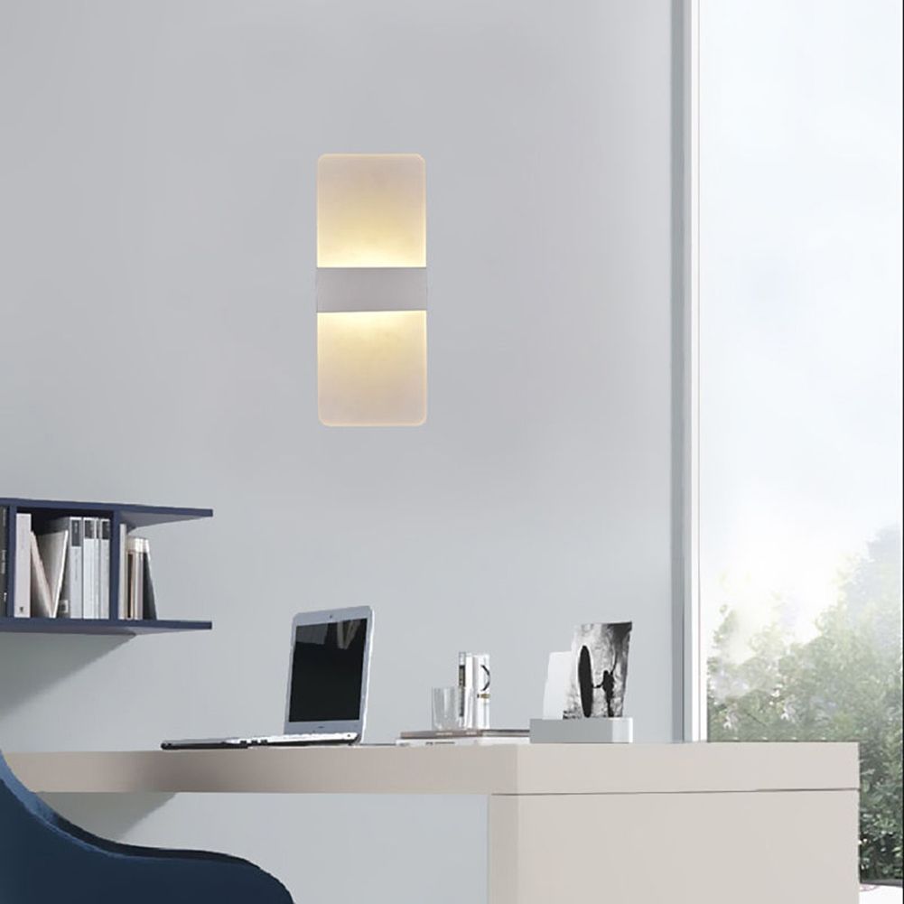 Modern LED Wall Lighting Up Down Cube Indoor Outdoor Bedroom Sconce Lamp Fixture