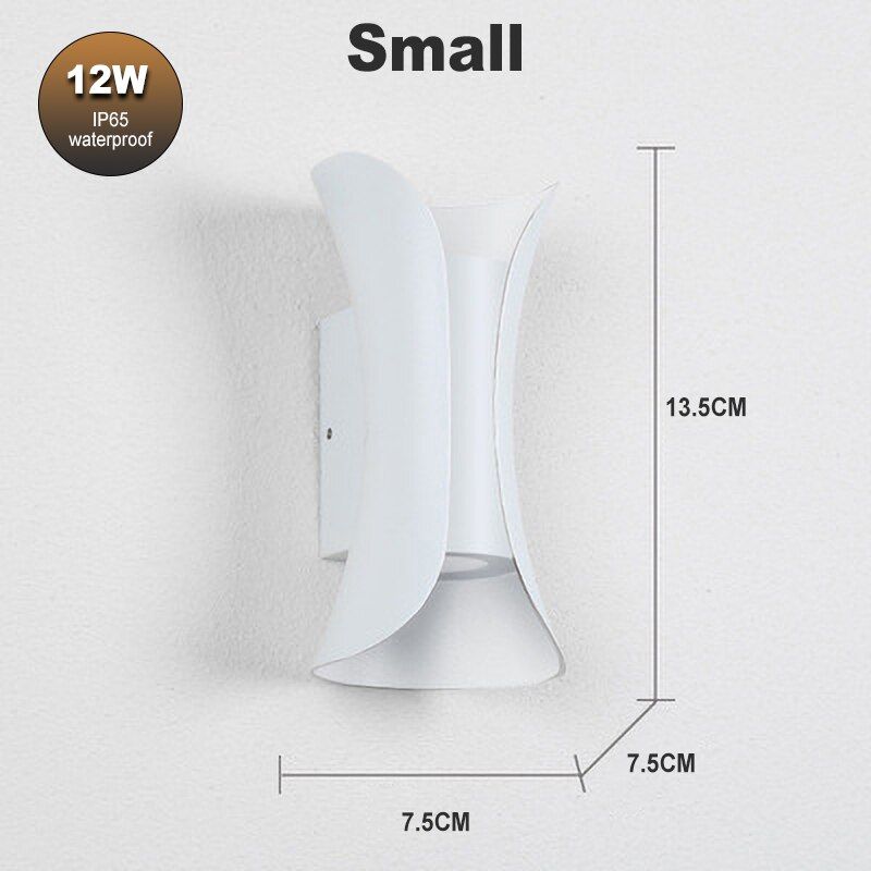 Modern luxurious LED  IP65 waterproof wall lamp 12W/24W indoor and outdoor courtyard porch corridor wall sconce wall light
