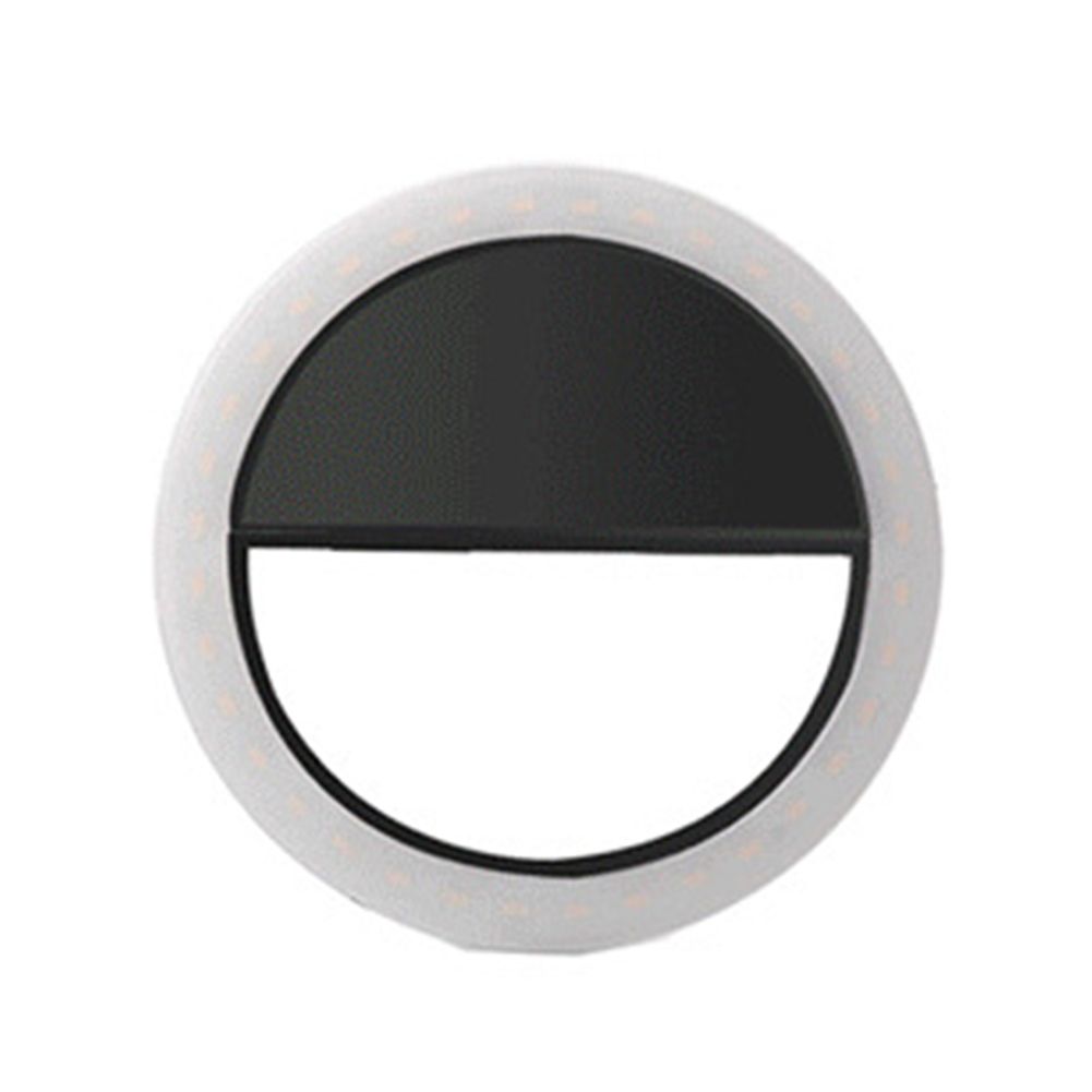 8.5cm Round LED Ring Fill Light Live Video Photography Phone Clip Sie Lamp