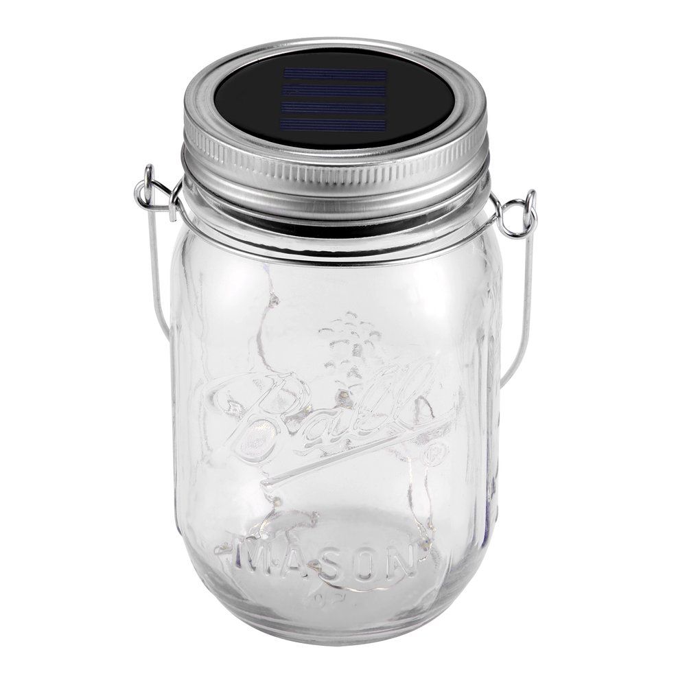MA 10 LEDs Mason Jar Lids Solar String Lights Waterproof for Party Garden Decor