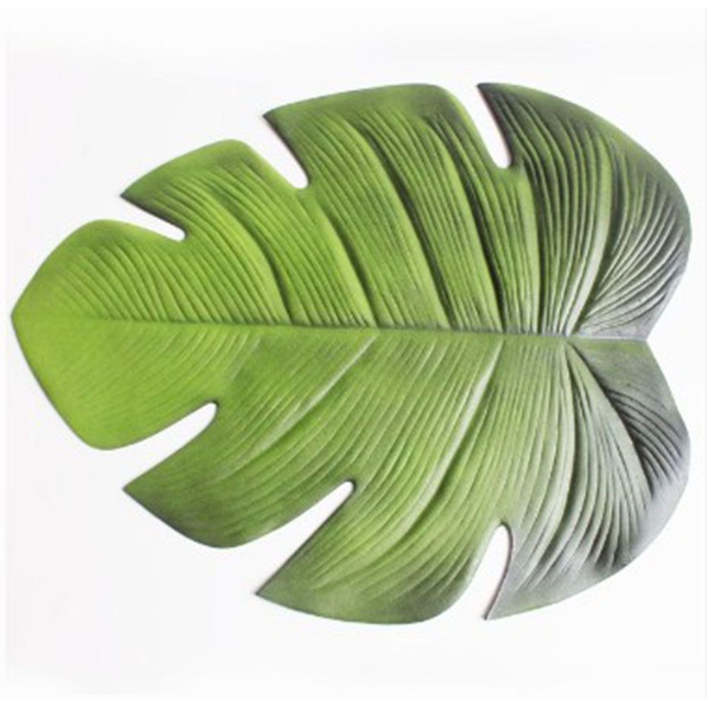 Yfashion ulate Irregular ropical Leaf Shape Placemat
