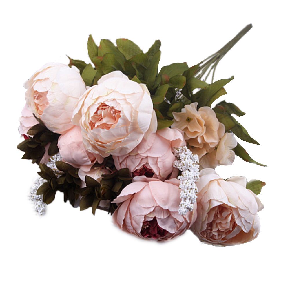 1Pc European Artificial Peony Fake Flower Home Wedding Party Festival Decor