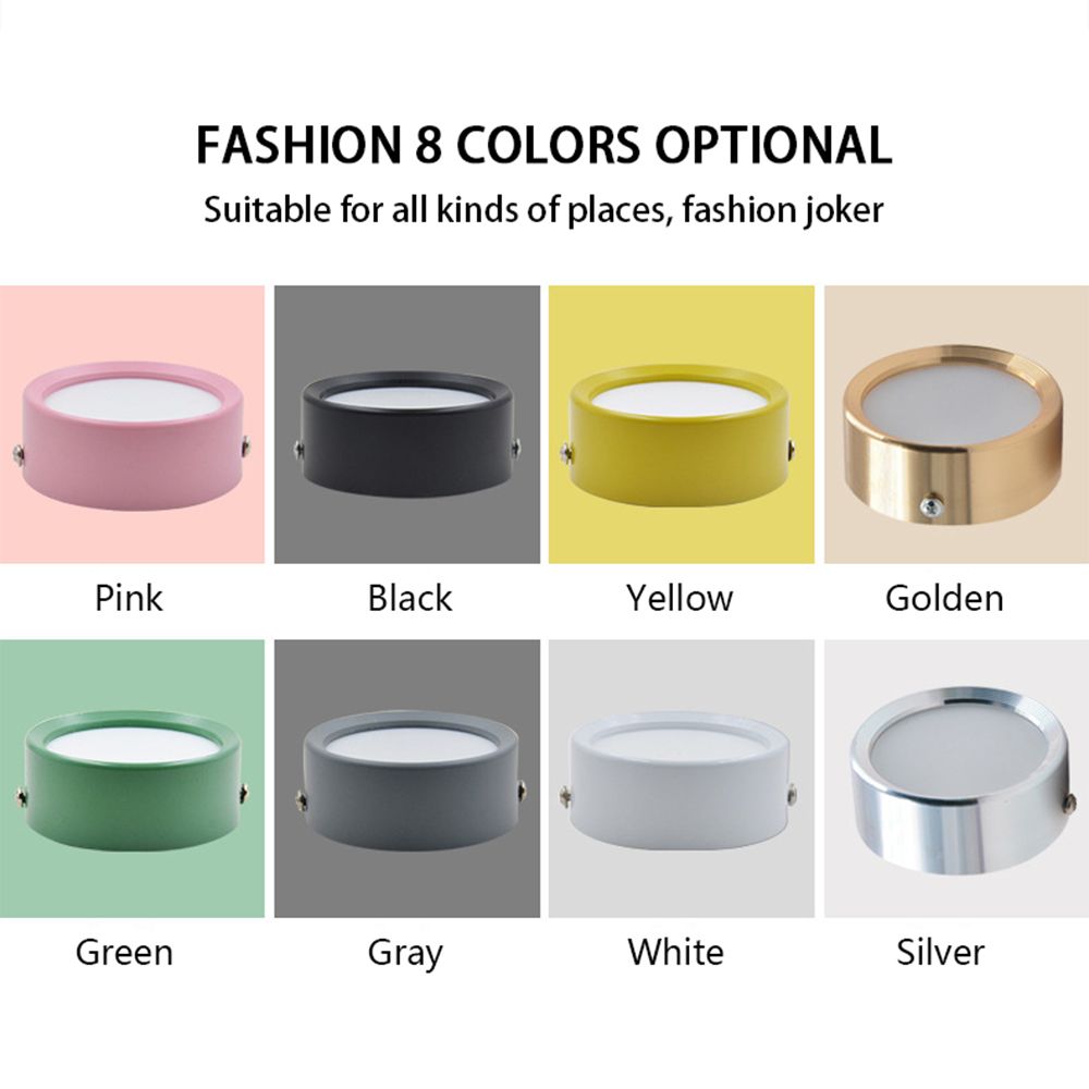 3W 220V White Light Nordic Downlight Surface Mounted LED Aluminum Ceiling Lights Living Room Lighting Ceiling Young Fashion Lights for Room Pin Ceiling Lamp 6000K Indoor Book Rack Lighting