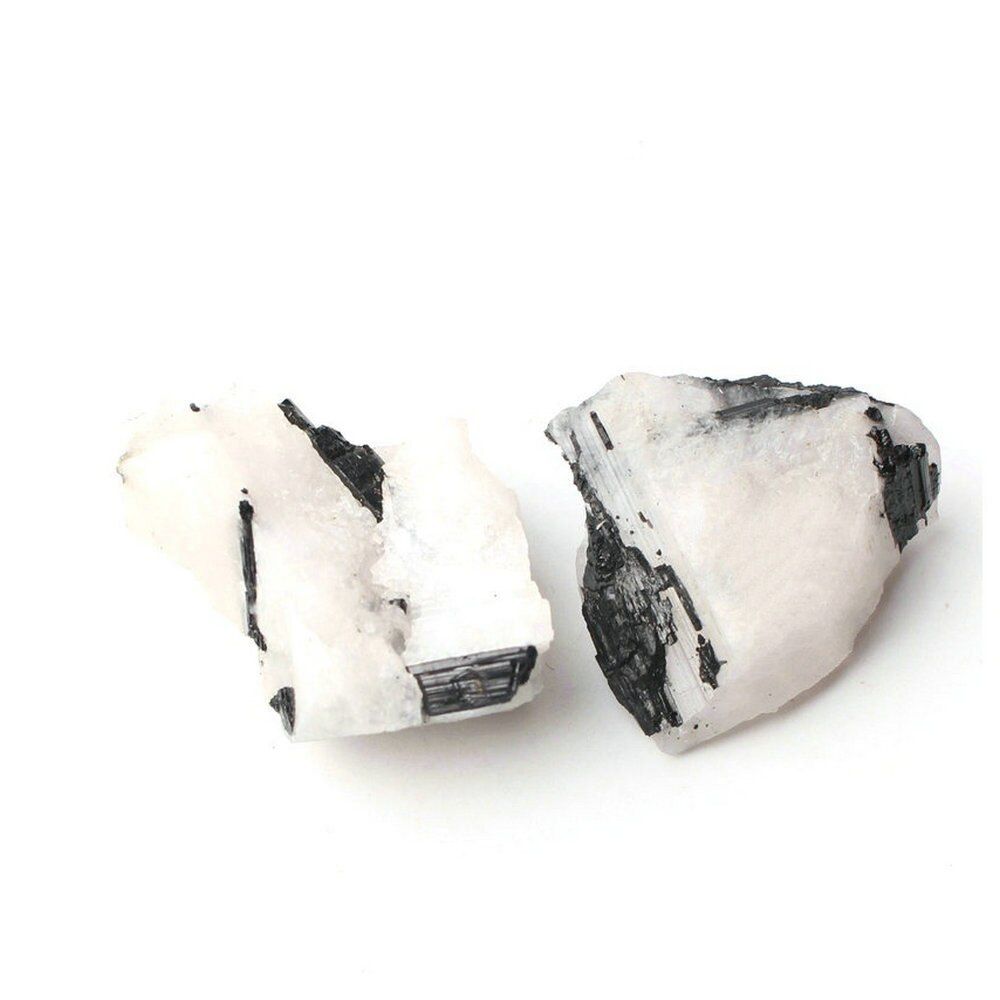 2PCS Natural Crystal Quartz Minerals Specimen Irregular Shape Rough Rock Stone Reiki Healing Home Decor