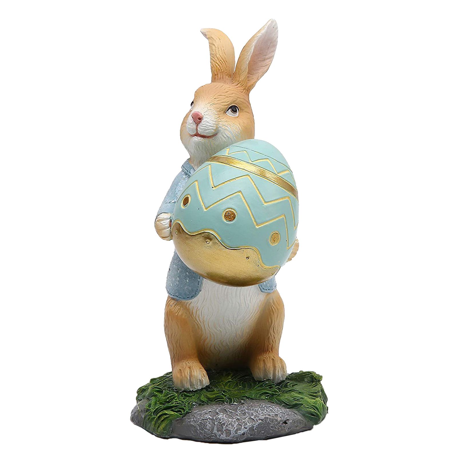 Rabbit Figurine Clear Carved Vividly Engd Bunny Sculpture