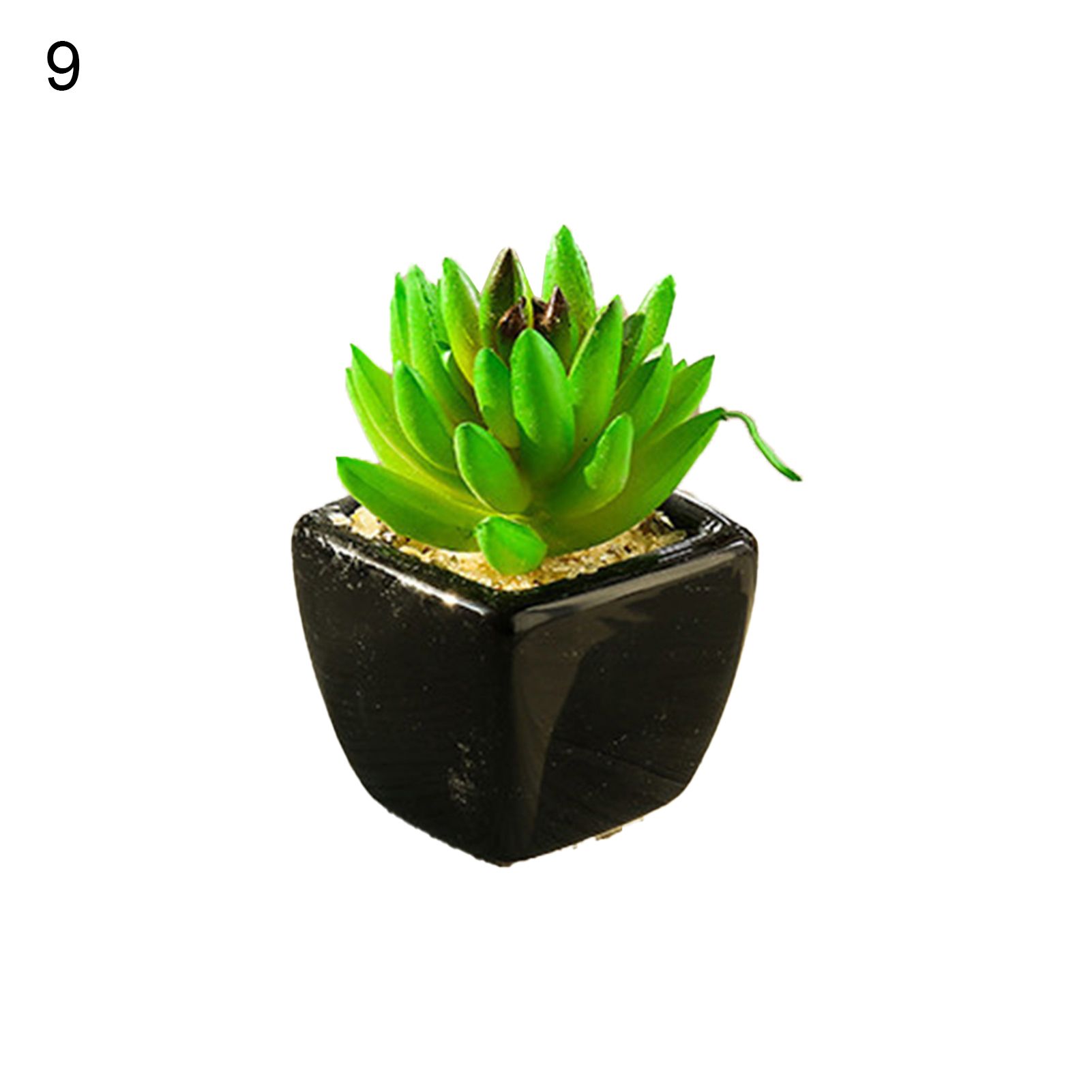 Artificial Anti-fading ni Assorted Green Succulent Fake Pot