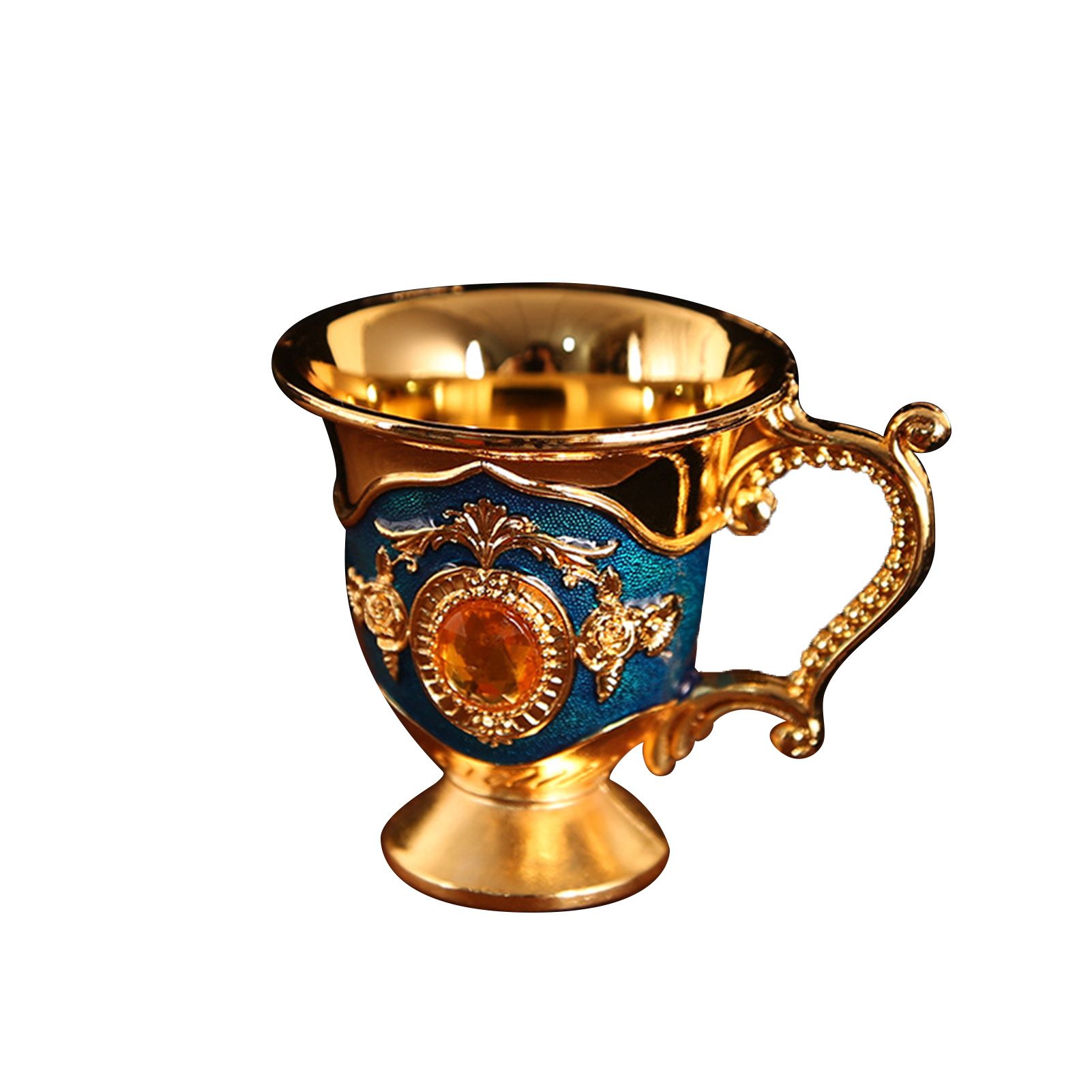 Teacup Decor Wide Application Elegant Flower Pattern Liquor Cup