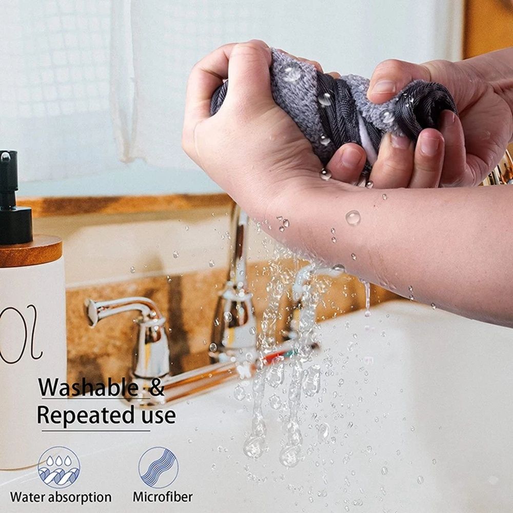 Faucet Absorbent Mat-Grey Faucet Wraparound Absorbent Mat Faucet Splash Catcher Dish Cleaning Drying Pads