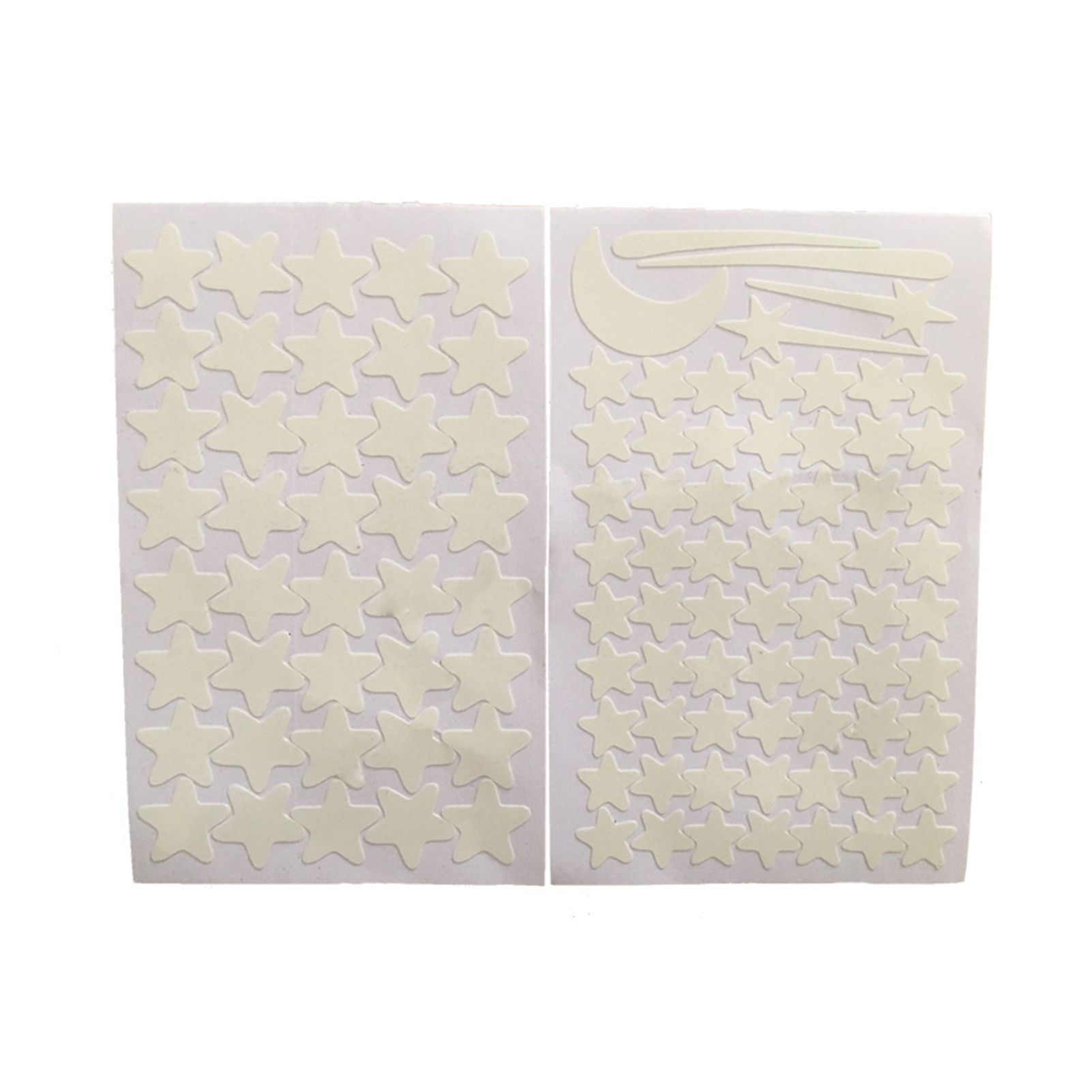 108 Pcs Wall Sticker Flavorless Non-toxic Meteor Shape Luminous Stars Wall Stickers for Dormitory