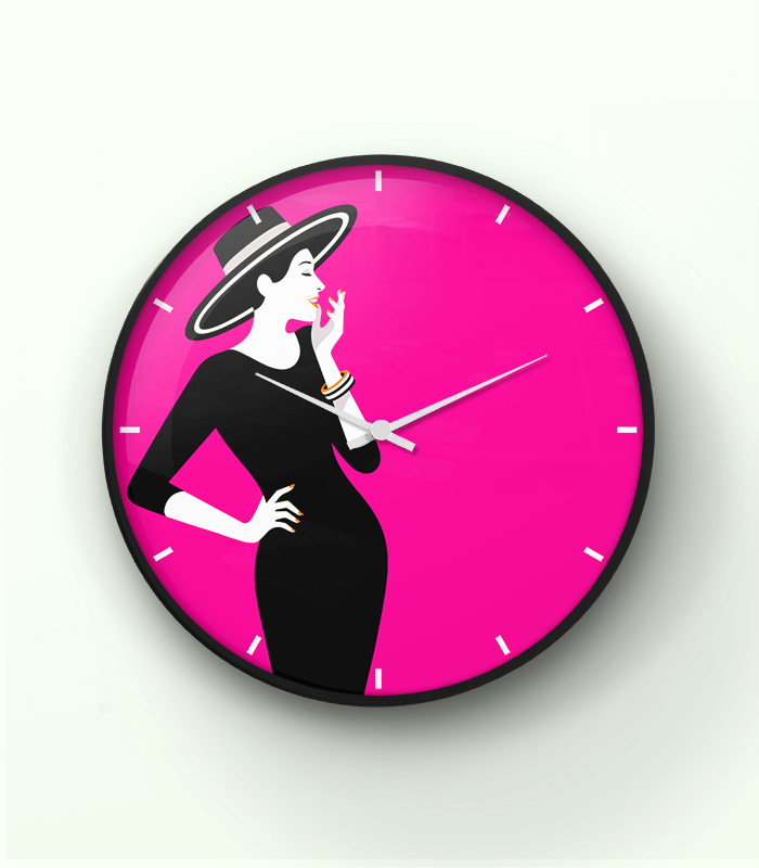 Paperboat Girlish G11 Wall Clock 10 Inch