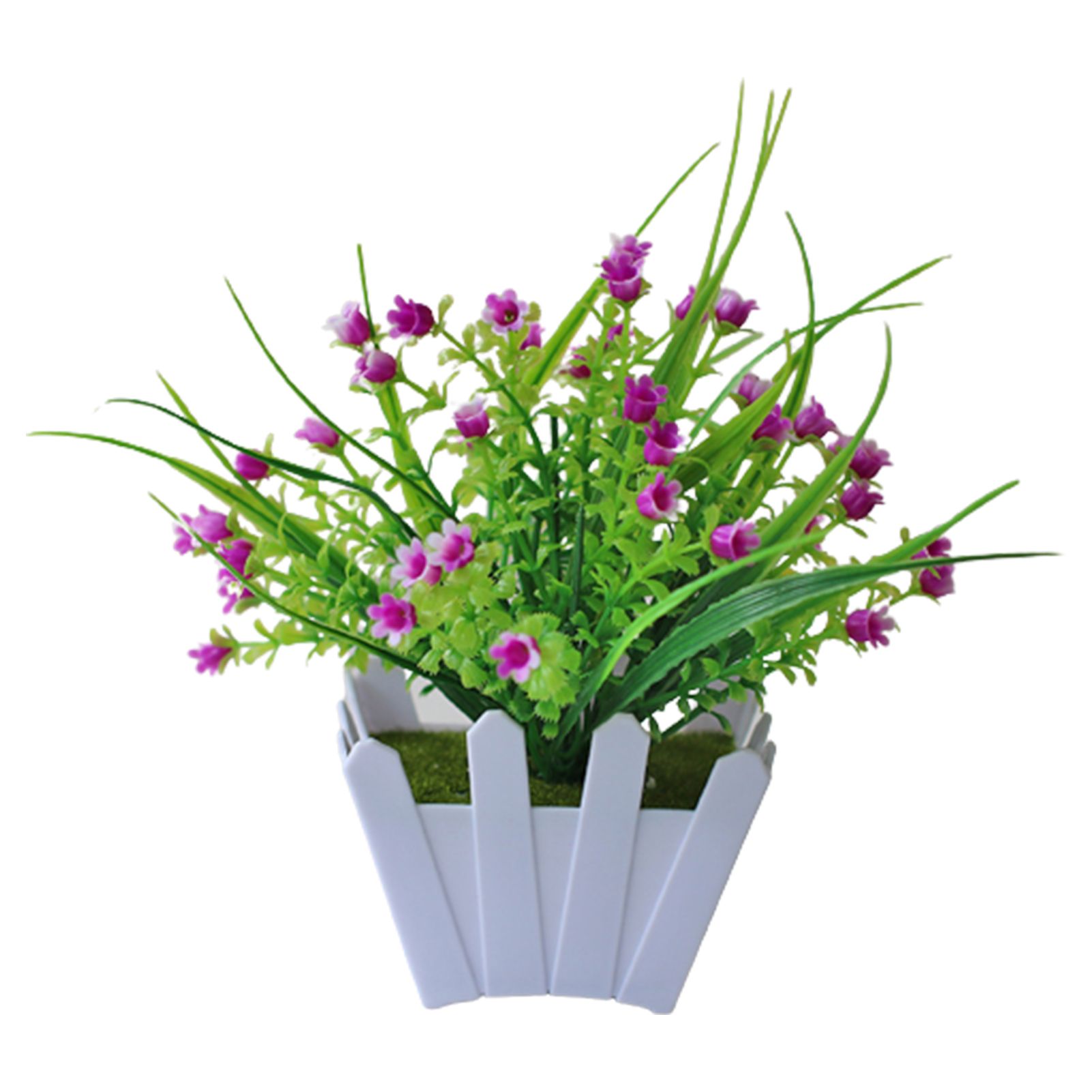 Artificial Potted Durable Decorative Faux Flower Bonsai