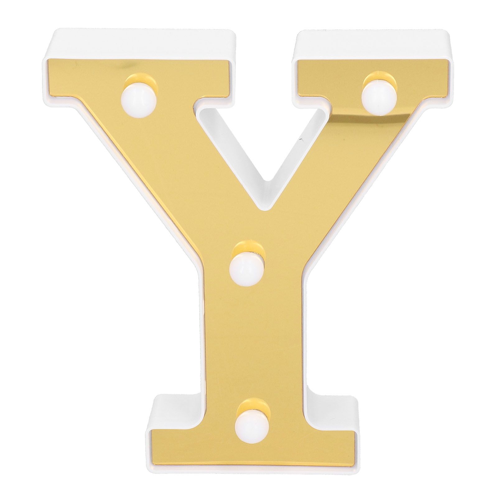 LED Letter Light Romantic Warm White Gold 6.3x5.5x1.2in Indoor/Outdoor Lighting