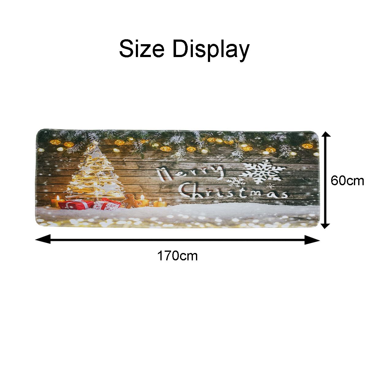 Decorate Your Life Anti-Skid Kitchen Area Rug Carpet Rectangle Floor Mat Home Bedroom 60 x 170cm