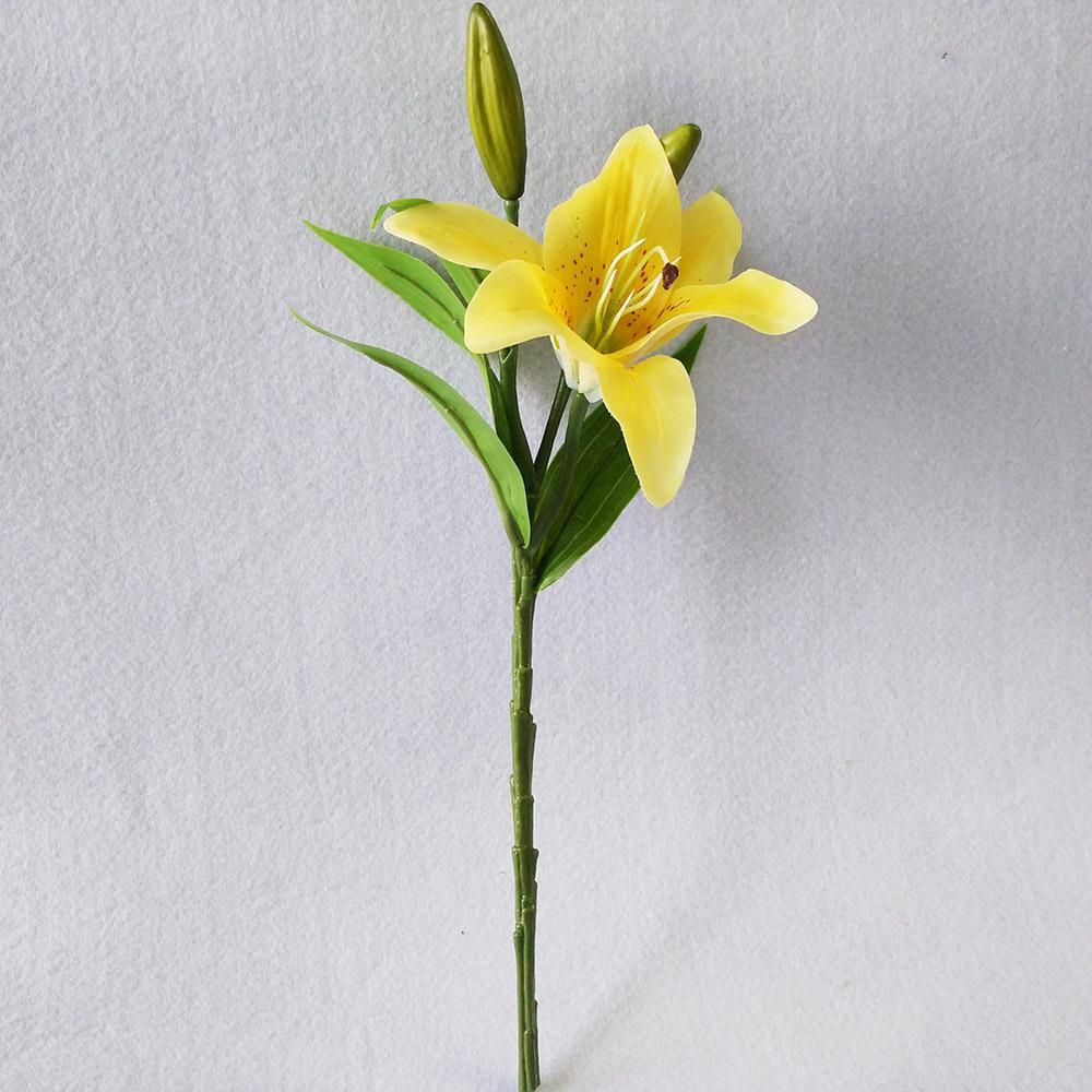3 Heads Silk Flower Artificial Lily Flowers Fake Flower For Home Decoration Artificial Flower For Wedding Party decoration