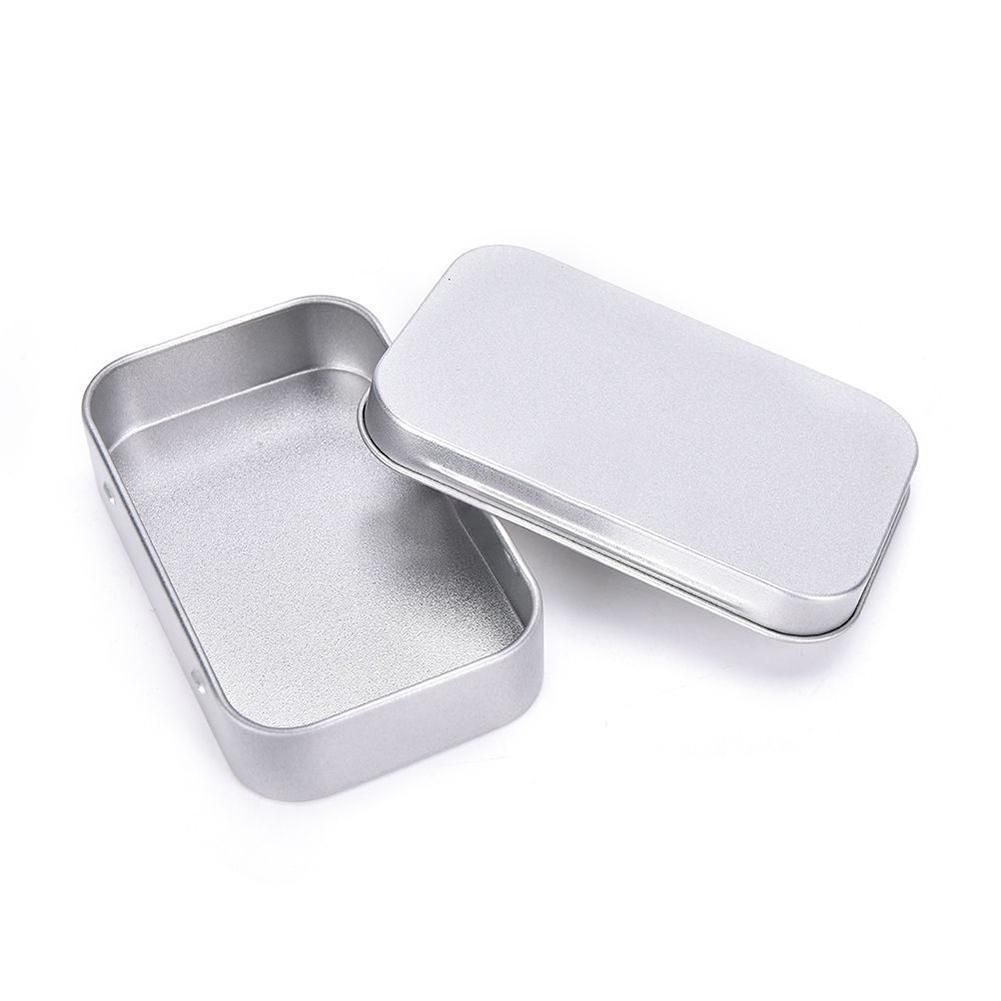 Steel Tin Box, Basic Necessities Tins, 3.5 * 2.4 * 0.71 Inch, Small Gift Box for Jewelry Crafts Lip Balm Storage