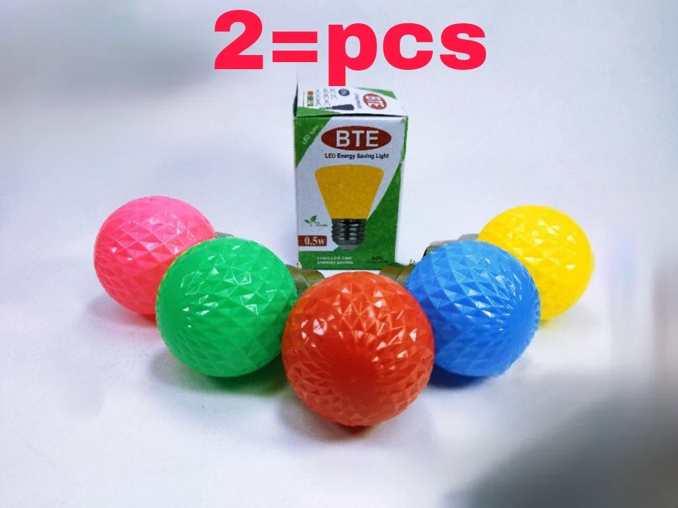 0.5 Watt Mid Night LED Bulb (ROUND) 2=pcs
