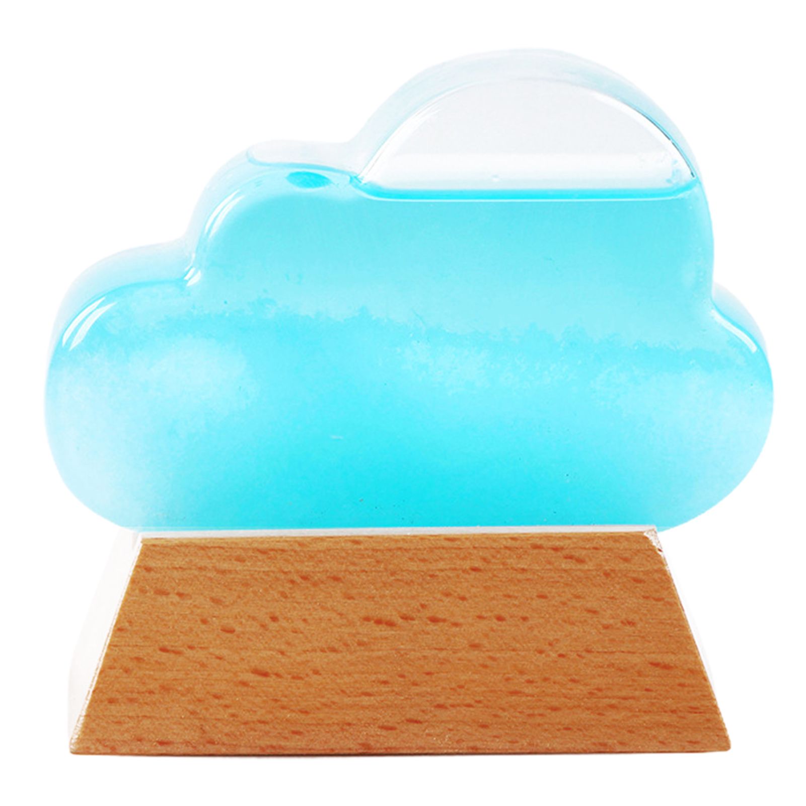Livecity Weathers Predictor Decor Cloud Shaped High Clarity Stable Base Creative Weathers Forecast Bottle Ornament for Home