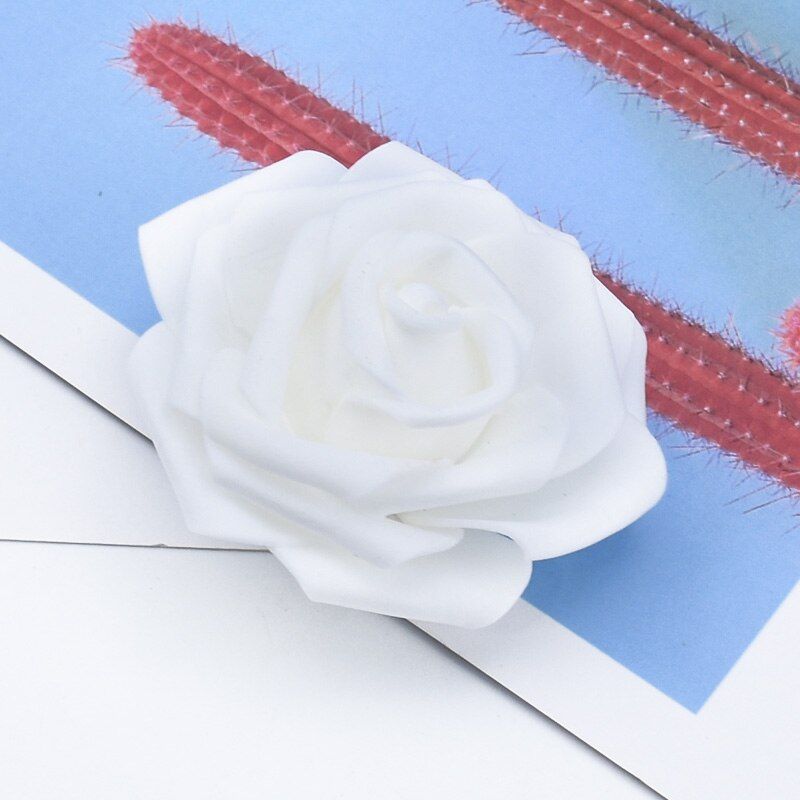 10 Pieces foam artificial flowers wedding decoration home decoration accessories candy box brooch roses vases Garlands gifts diy