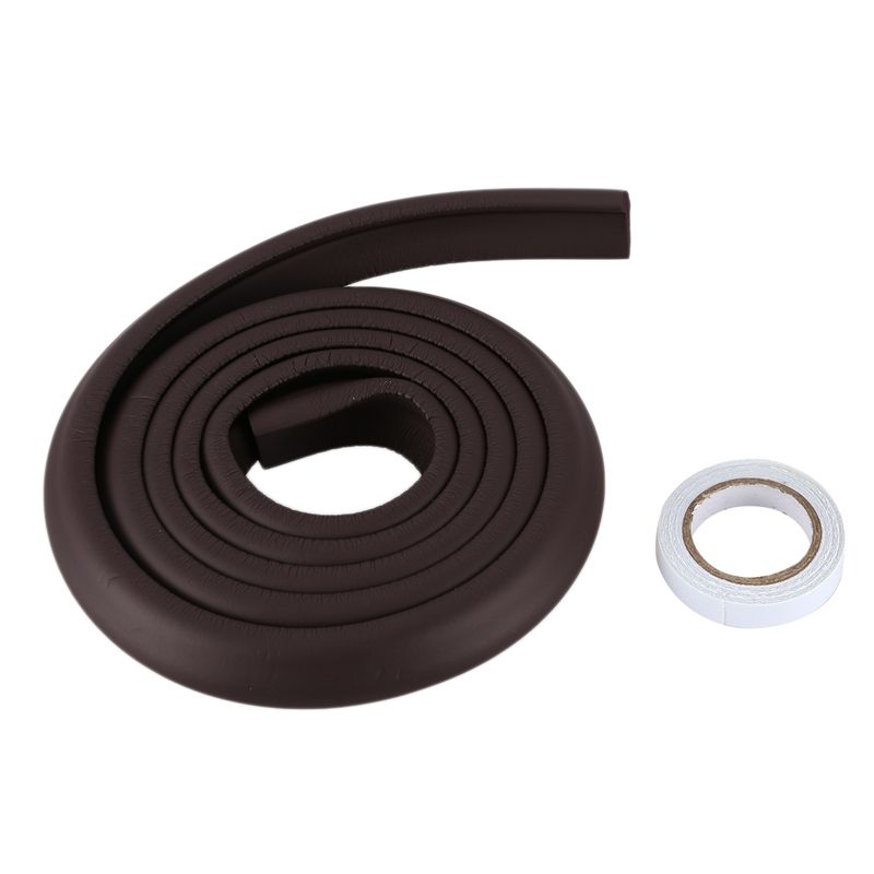 2X 2M Protection Table Guard Strip Baby Safety Products (Brown)