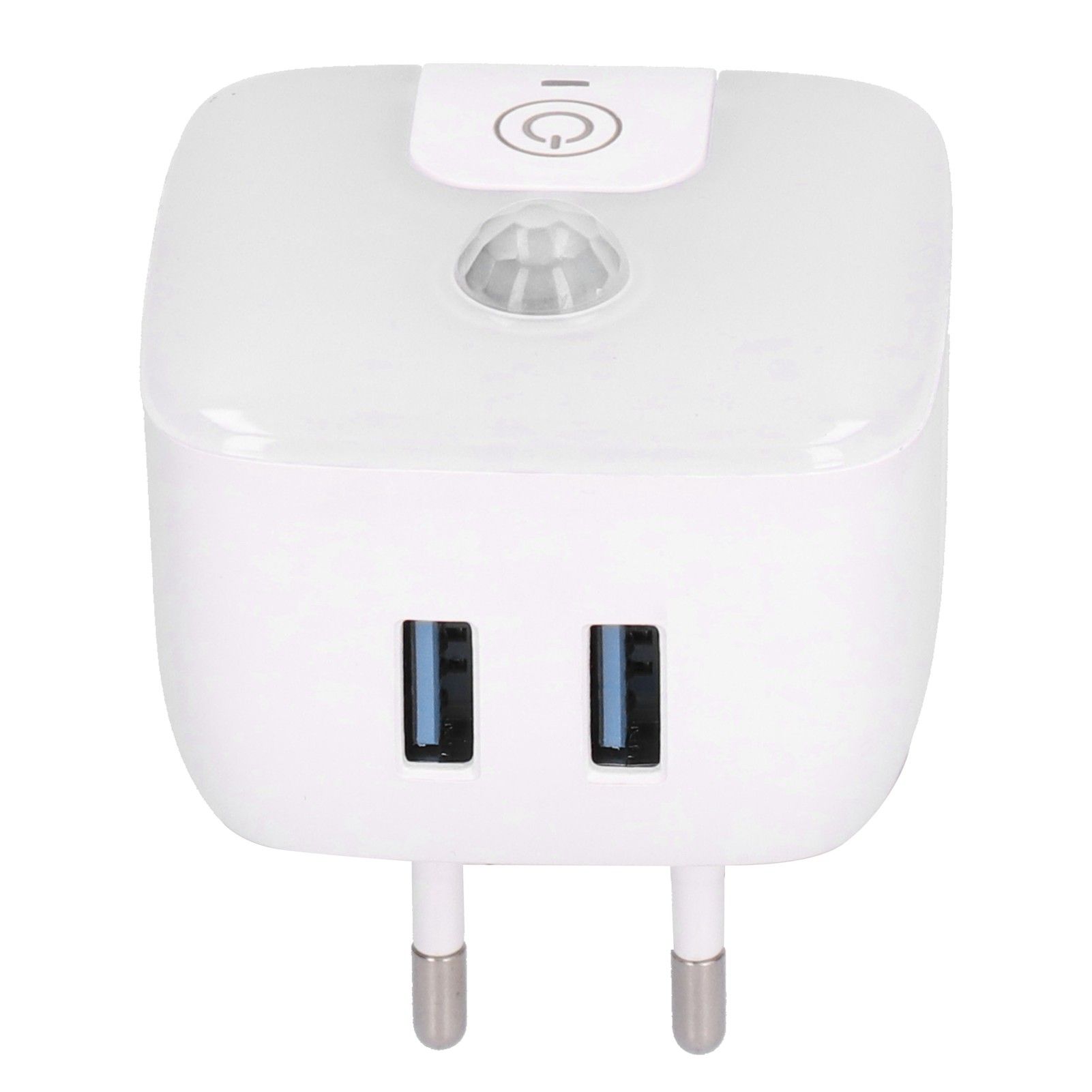 Night Light PIR Sensor Plug‑in Household Bedside Lamp with USB Ports for Bedroom Corridor Stairs