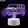 Vehicle 3D Illusion Color Chang LED Desk Light Children Room le Night Lamp