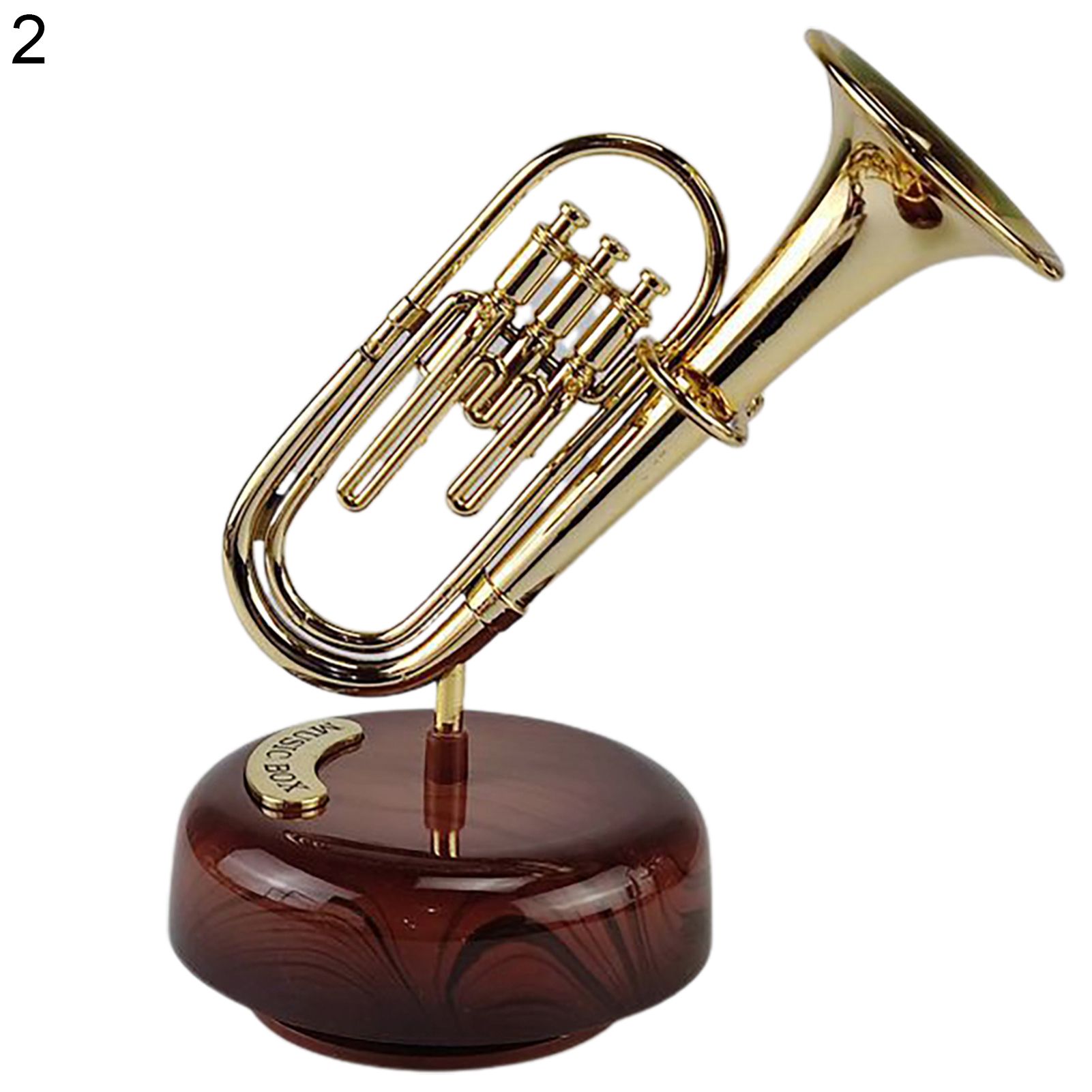 Music Box Freestanding Musical Instrument Model Musical Box Decor with Stand
