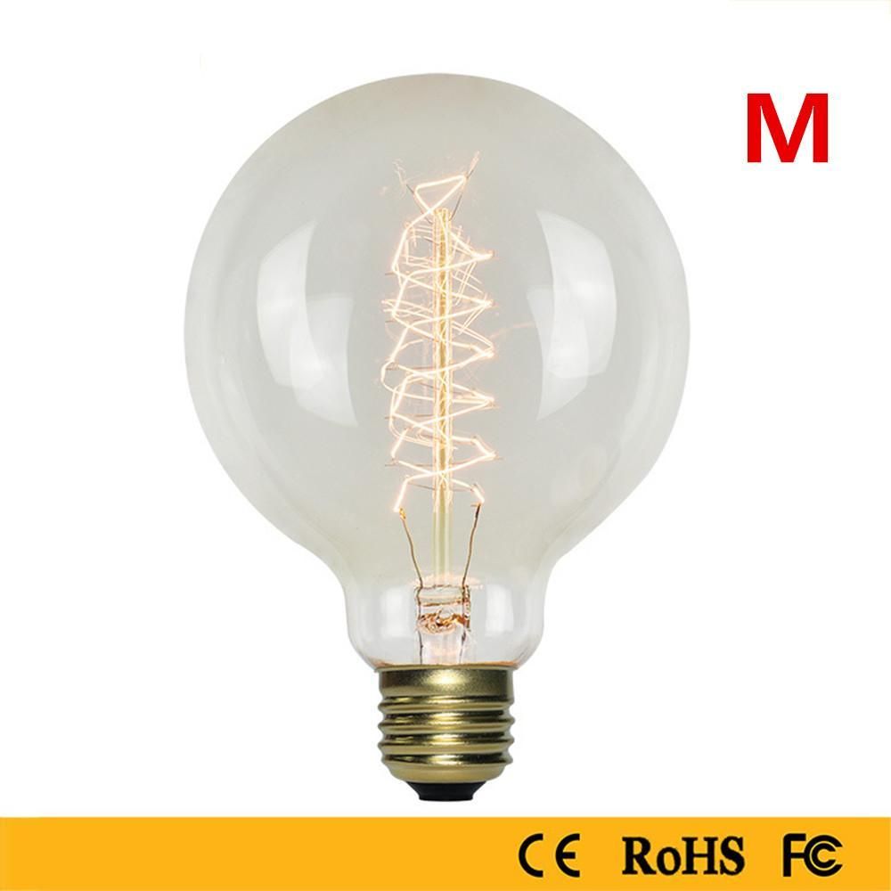 40W Edison Bulb Warm White Light Lamp for Home Study Resturat Lighting 220V