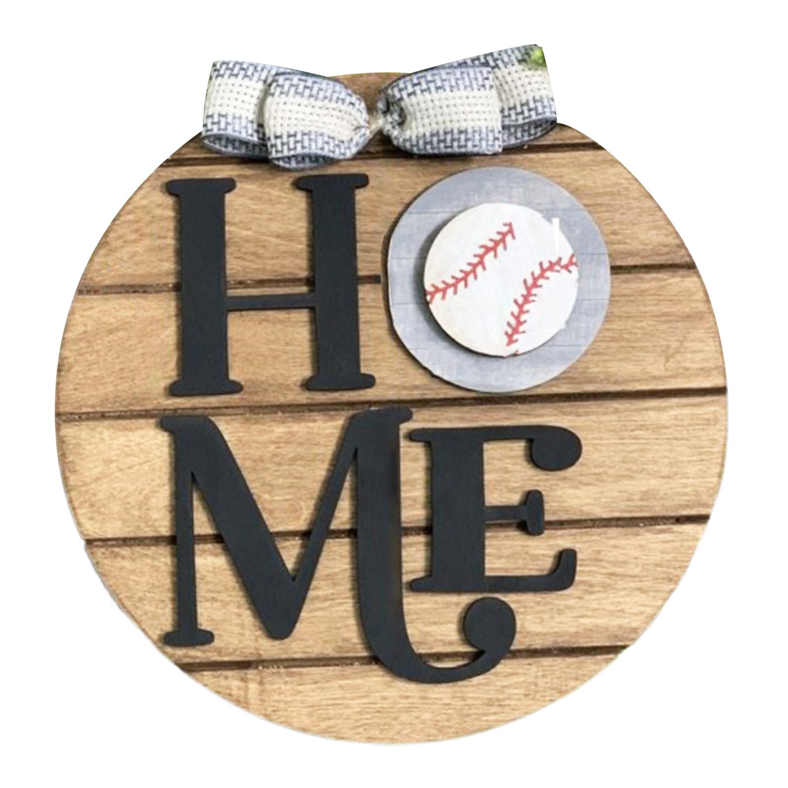 Hanging Sign Decorative Portable Wood Magnetic Bowknot Word Door Sign Plaques for Home