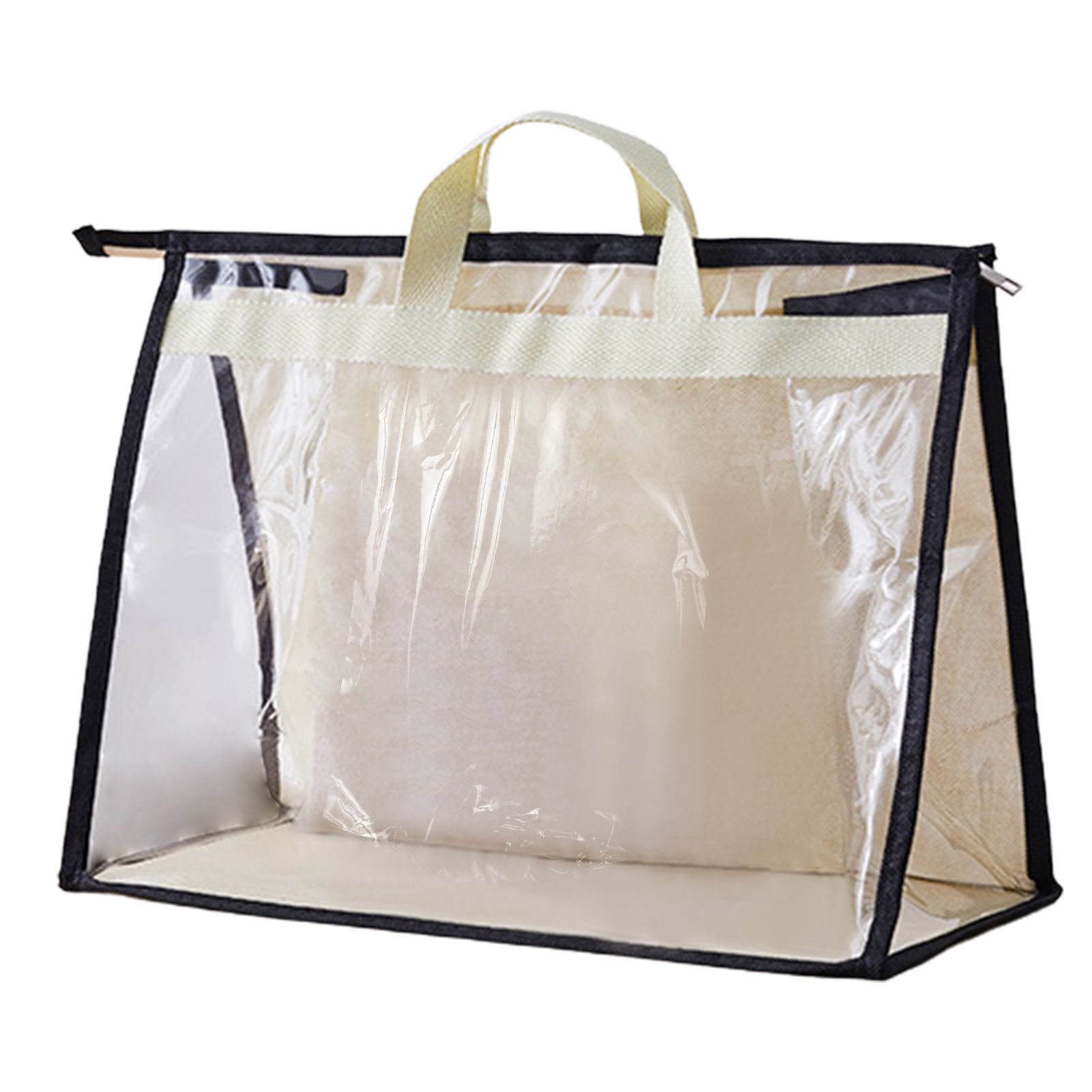 Transparent Dust-Proof Storage Bag Organizer Hanging Handbag Cover with Zipper