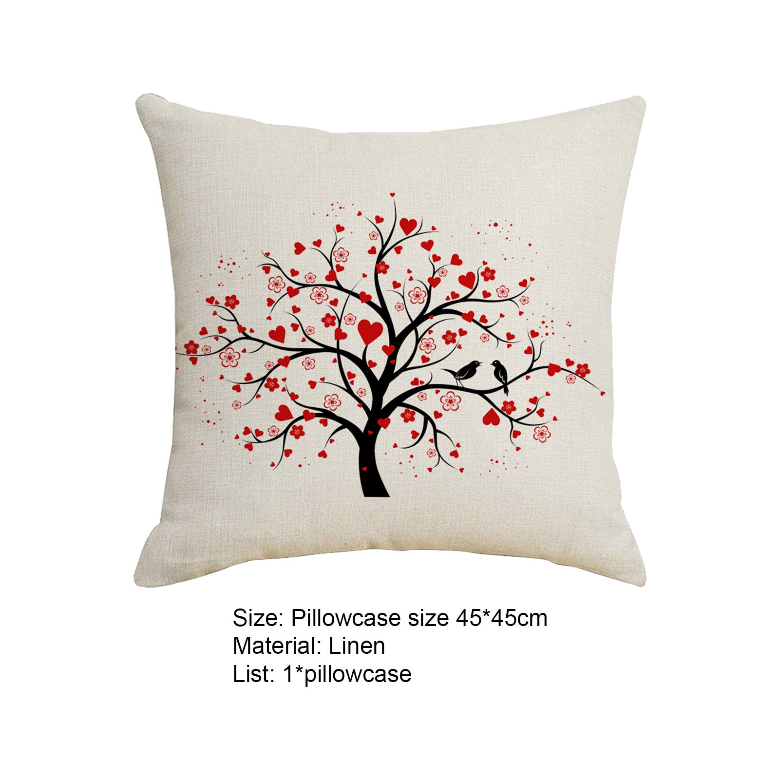 Cushion Case Anti-fading Love Tmed Farmhouse Sofa Cushion Throw Case