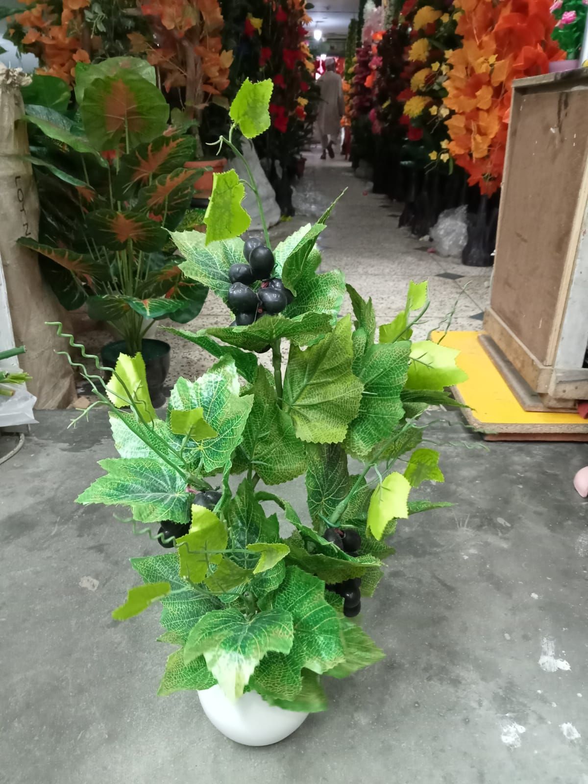 Artificial Plastic Plant Tree - (Angur Gach) - Home Decoration Item