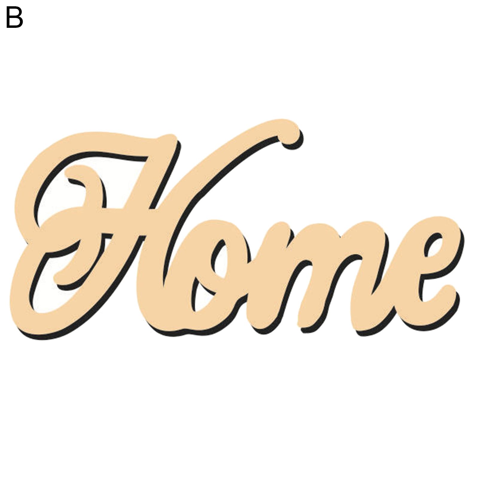 HelloWorld Wood Ornament Durable Universal Home Welcome Letters Plaque Crafts