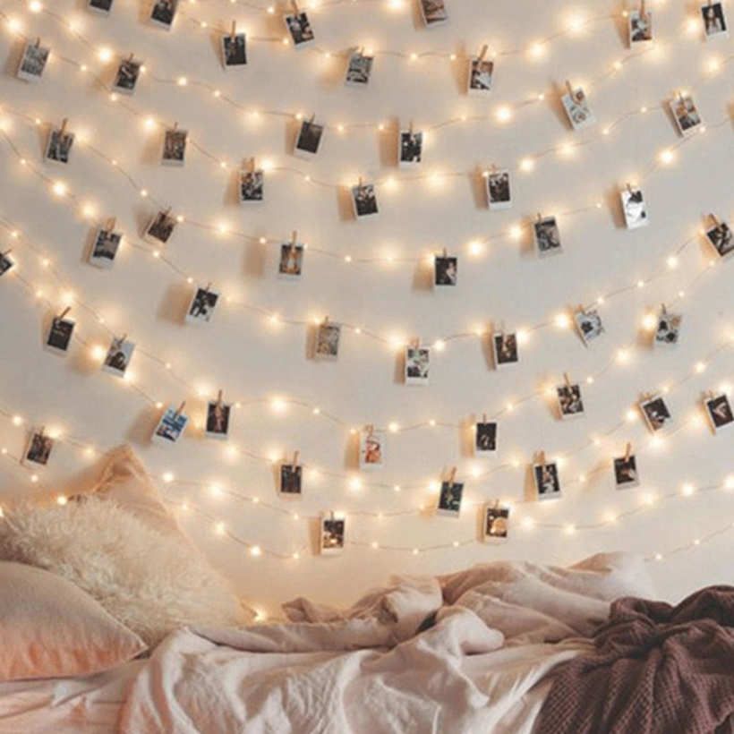 LED Photo Clip String Lights Lamp Copper Wire DIY Home Party Christmas Decoration