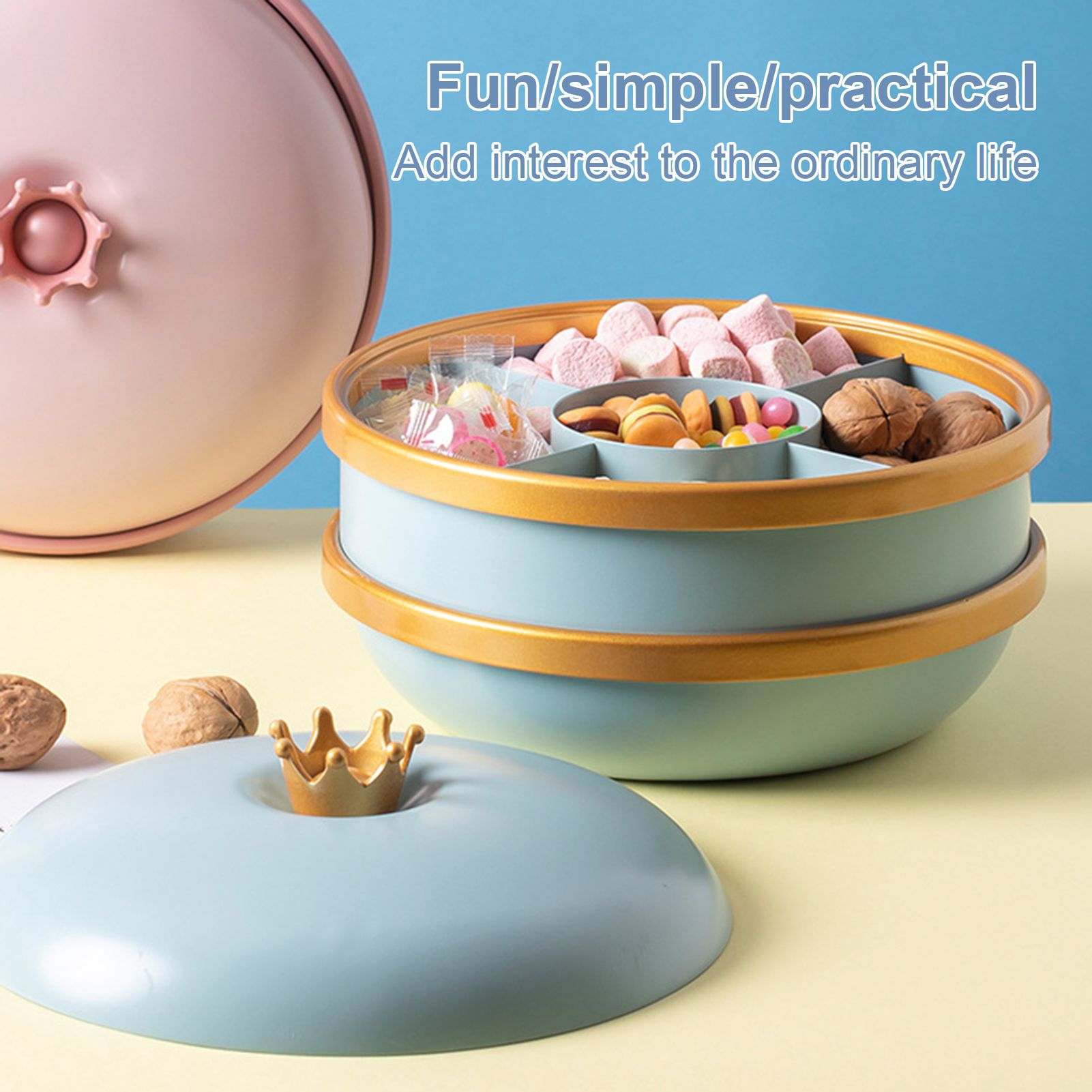 Candy Box Moisture-proof Prtical Food Candy Storage Tray