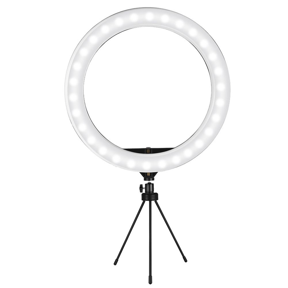 Adjusle LED Ring Flash Lights Phone Holder Tripod Stand for Video Bloggers