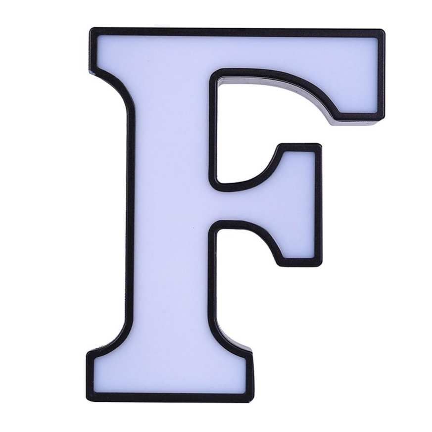 Letter Night Light Plastic LED 26 English Alphabet Lamp Shape Decoration for Birthday Propose Confession