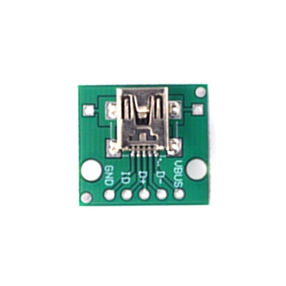 HA HW-768 USB To DIP 2.54mm Female B Type Mike 5p Patch To Invert Adapter Board-green & silver