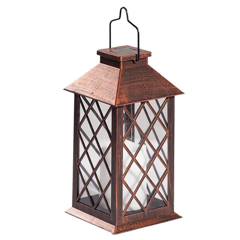 Solar Lantern Outdoor Garden Hang Lantern LED ering Flameless Candle Lights for Table Outdoor Party Decorative