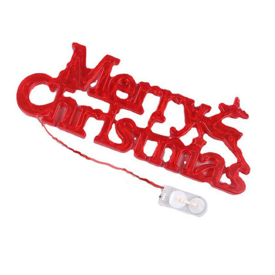 OU Light New Christmas Decoration Merry Christmas LED Lights Letter Modeling Lamp Decoration Christmas Letter Listing Lights
