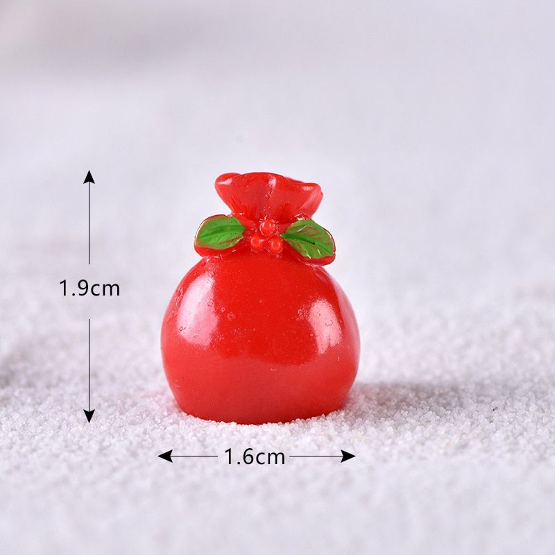 ChristSanta Claus Sled Deer Figurine Doll House Home Decor Miniature Fairy Garden Decoration Accessories Modern Statue