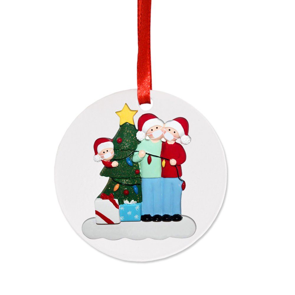 TE Personalized Pendant Christmas Ornaments mini cute Doll Decoration Pendant with Christmas Hat Christmas Ornaments