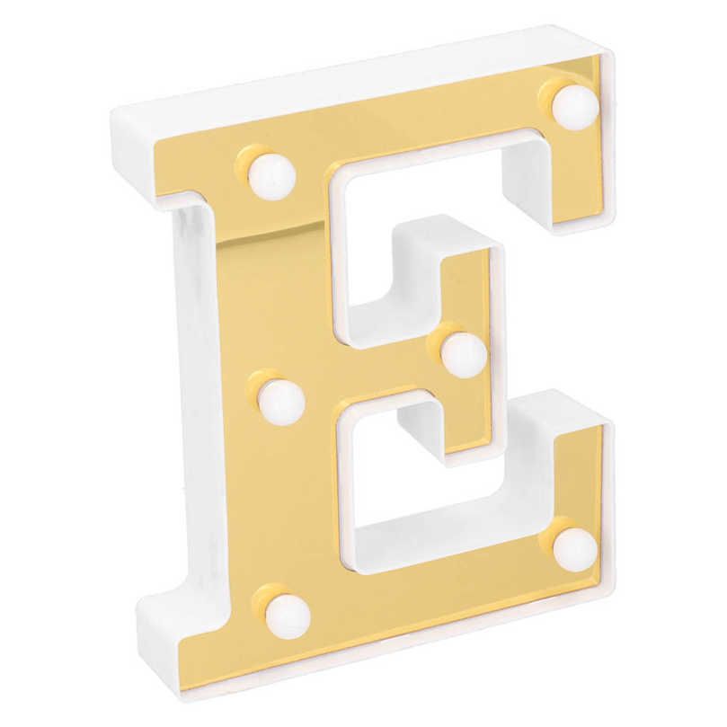 E Alphabet Letter Lamp Wedding Birthday Party Home Indoor Decorative Light Wa ZI