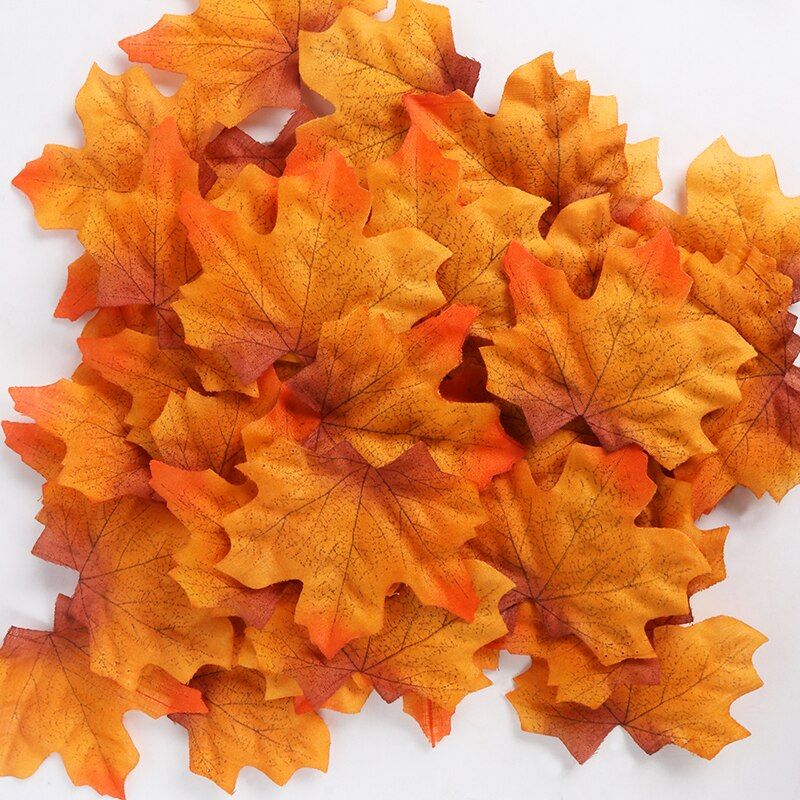 1.75m Home Autumn Decoration Leaves Garland Artificial Maple Leaf Vine Fake Foliage String Thanksgiving Christmas Garden Decor