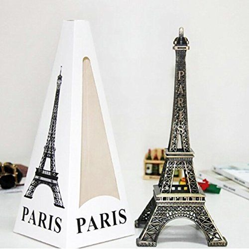 Metal Paris Eiffel Tower Craft Art Statue Model Desk Room Decoration Gift
