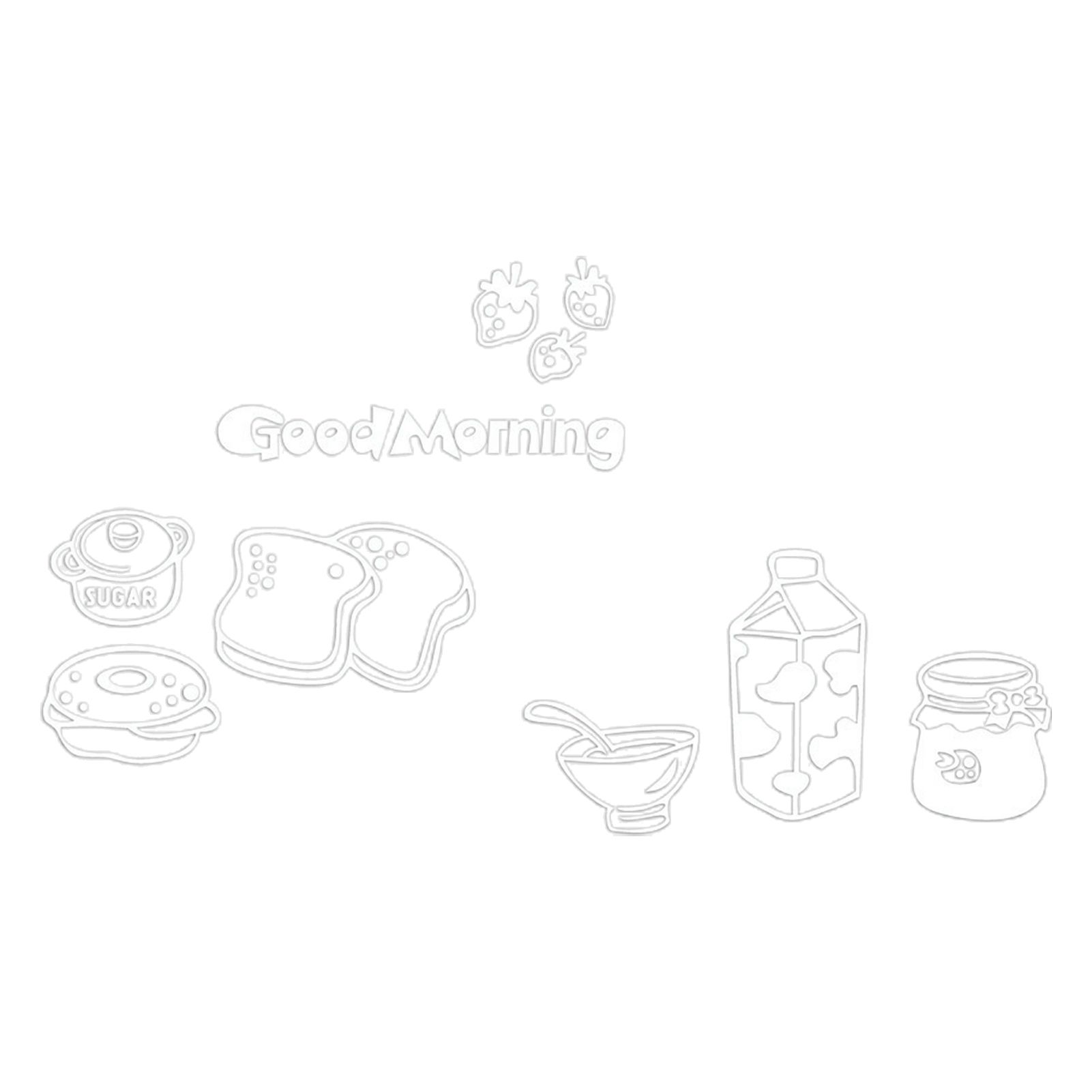 Refrigerator Decal Smooth High Stickinesslk Wall Sticker