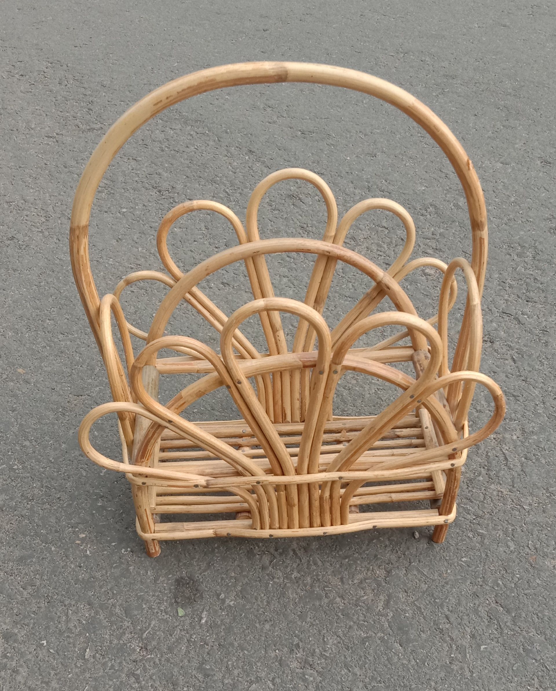 MAGAZINE (PAPER RACK) RATTAN CANE -STYLISH & MODERN DESIGN
